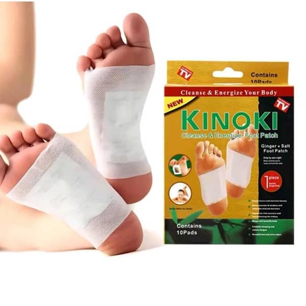 Kinoki Cleansing Foot Pads – Overnight Foot Care Patches | 10 Pads