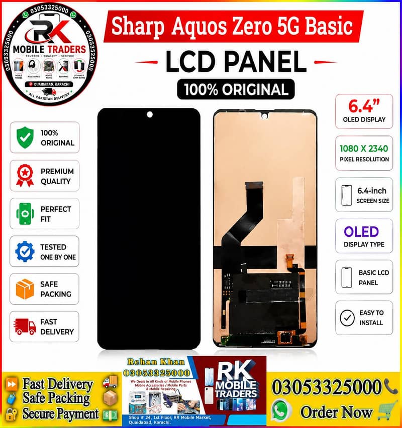 Sharp Aquos Zero 5G Basic Original LCD Panel OLED Display Replacement 1