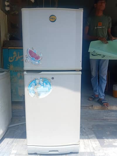pell refrigerator small size double door.