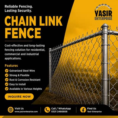 Chain link fabrication - Razor wire - Hesco bags - Electric fence