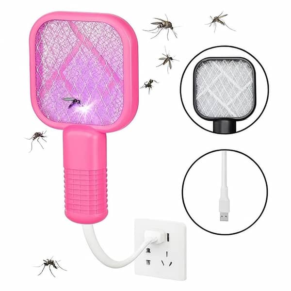 Mosquito Killer Racquet Lamp Pocket Size Mosquito Killer Lamp Night Bulb Mosquito Catcher | Zaib Mega Collections