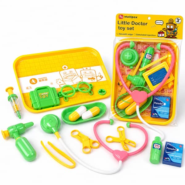 Kids Doctor Set - Medical Kit Toy for Kids with Stethoscope, Syringe and Tools - Doctor Set for Kids Big Size - Educational Toy Doctor Play Kit