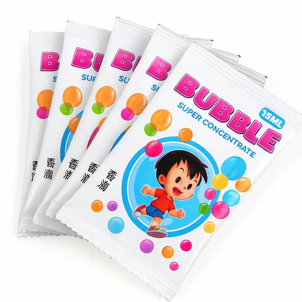 Bubble Gun Bubble Solution Sachets – Super Concentrate Refill Soap Water for Kids Bubble Machine (Pack of 5) | Zaib Mega Collections