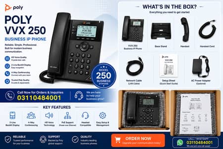 Poly VVX 250 Business IP Phone
