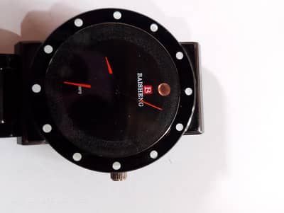 Baisheng Modern Black Minimalist Quartz Watch for Men (Model 3072)