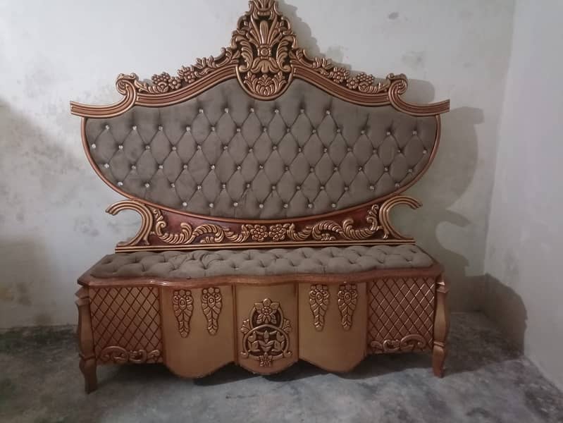 Bed,side tables, dressing table, showcase 1