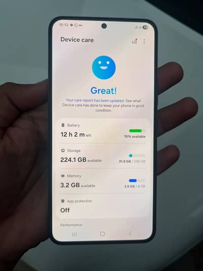 Samsung Mobile S22 With Box