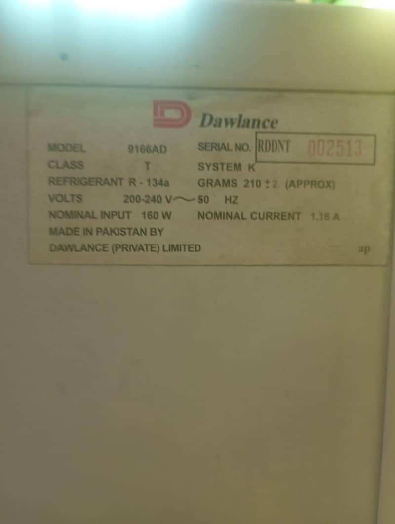 dawlance fridge 7