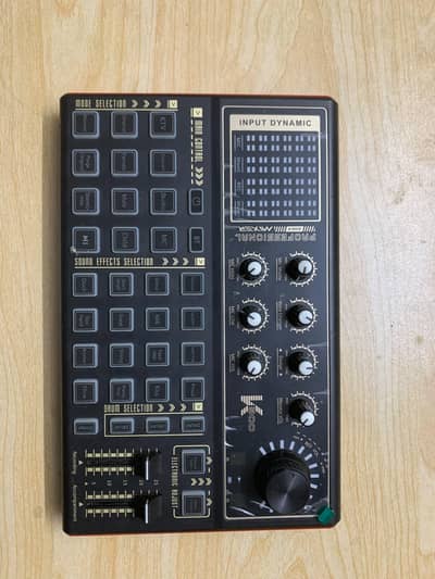 K300 Live Sound Card Audio Mixer for Streaming & Podcasting