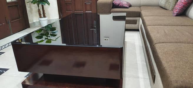 4 Drawer Glass Table | Wooden Table | Glass Table | Table for Sale