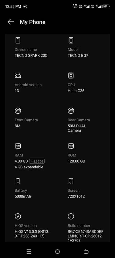 Tecno Spark 20C
