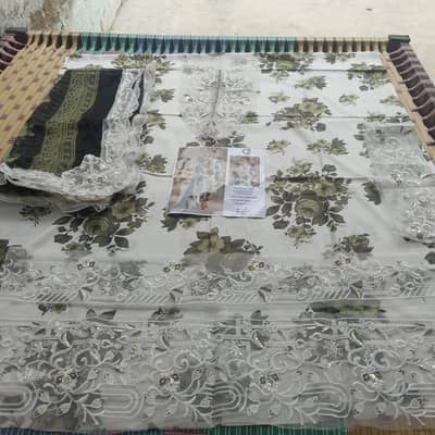 brand ke fancy suit chiffon dupatta pages wale