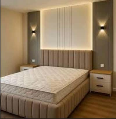 bed with 2 side table for sale