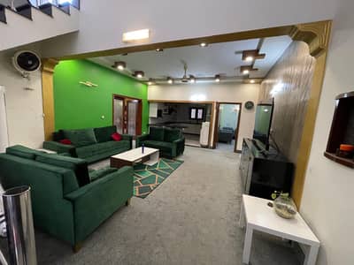 Phase 7 500 Yard Single Storey Furnished Bungalow For Rent.