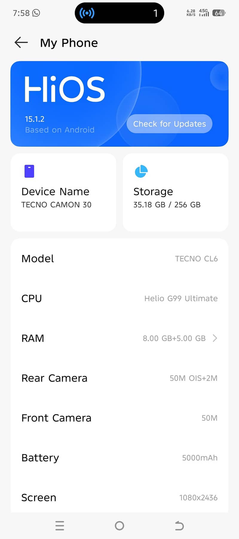 Tecno CAMON 30 7