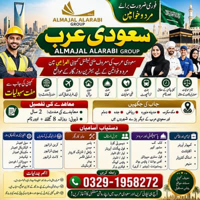 Jobs in Saudia, job in Makkah, Company staff Visa, opportunity, Offer