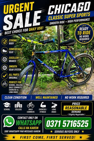 Chicago Classic Super Sports Cycle – Excellent Condition