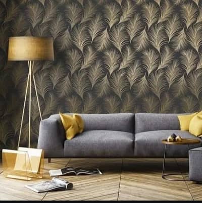 3D wallpaper roller blind wooden floor wpvc panel