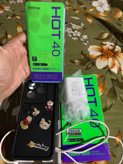 Infinix Hot 40(8+8)256)(exchange possible (03024980243) Whatsapp