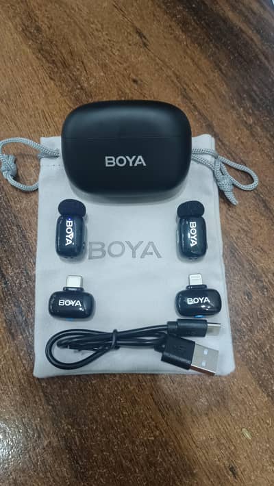 Boya Mini 2-1 Dual Mic (Iphone +Type c) Charging Case