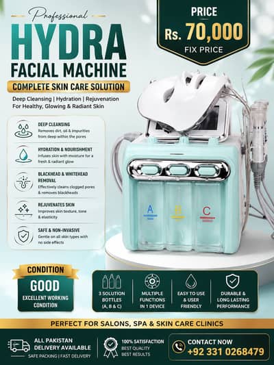 Professional Hydra Facial Machine – Good Condition | Salon & Clini