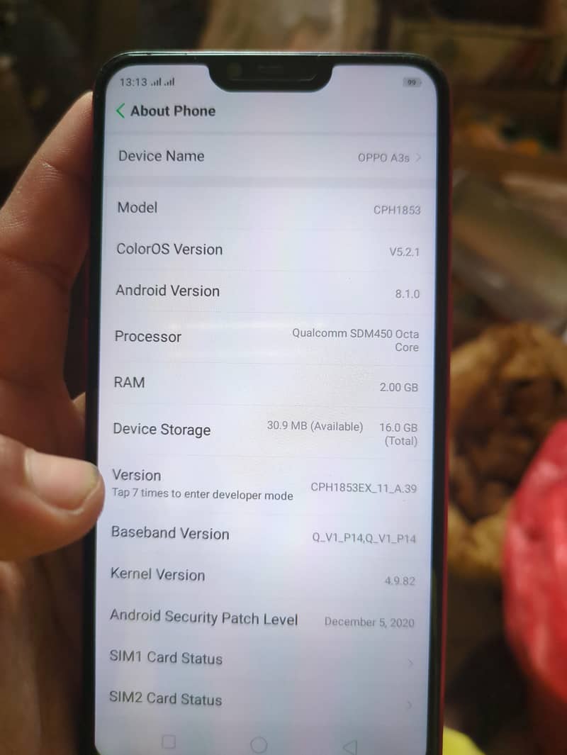 OPPO A3s 2