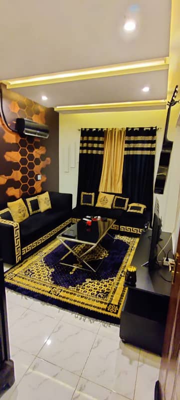 1 Bedroom VIP Full furnish flat per day available in Bahria town Lahore 0300 4561276