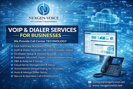 Dialer for Call Centers/Business ,DIDs UK/USA/austr/ireland TFN USA,