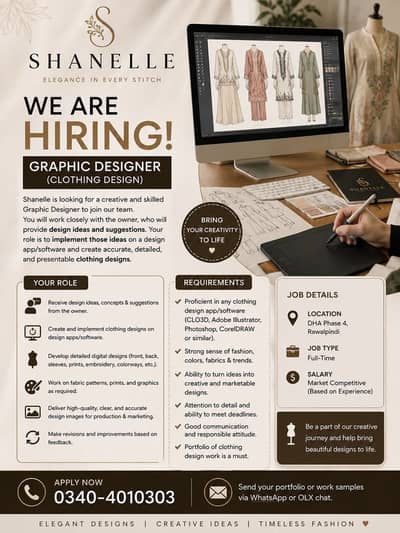 Graphic designer for clothes