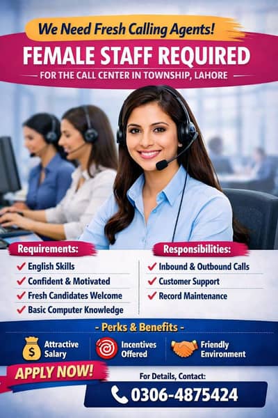 need agents for call centre