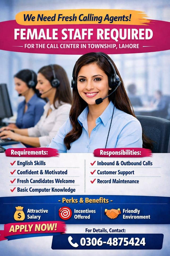 need agents for call centre 0