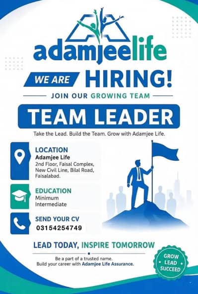 Sales Expert Required-Bussiness Centre of MCB Bank Adam Jee Life