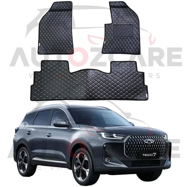 Chery Tiggo 7 7D Floor Mat (Flat Style) 3PCS -  Model 2026