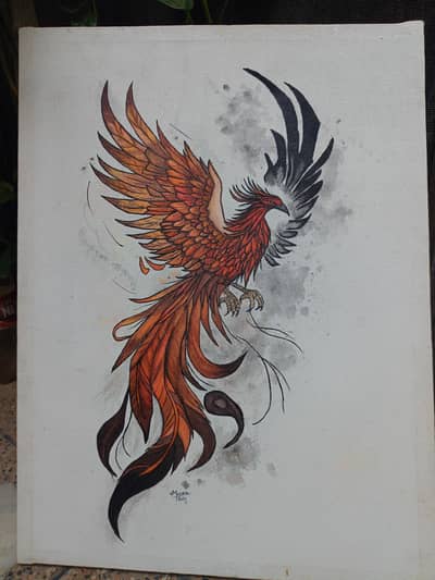 Phoenix ‍ Bird painting