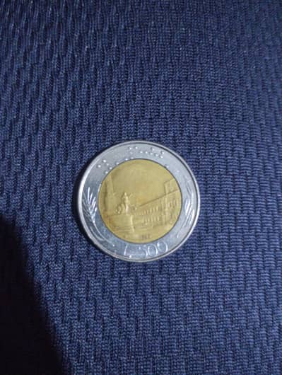 1983 Republic Italia 500L coin