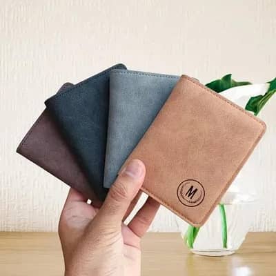 Book shape & Bifold Premium Slim Leather Wallet for Men Trending