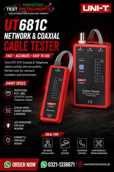 UT681C  Cable Testers In Pakistan