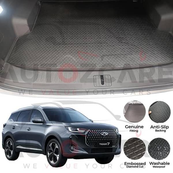 Chery Tiggo 7 China Rexine Custom-Size Trunk Mat - Model 2026