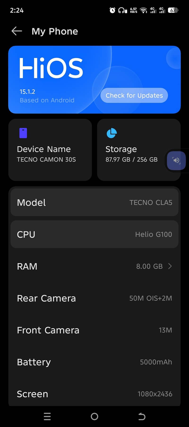 Tecno CAMON 30S 3