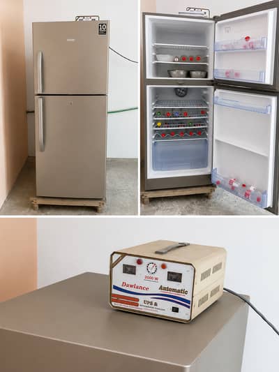 Haier HRF-340BJ Double Door Refrigerator with Stabilizer – Excellent