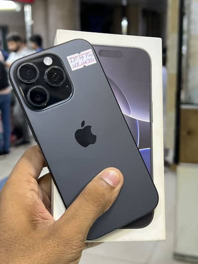 Iphone 16 pro Black Titanium With box 95 health Sealed Pies