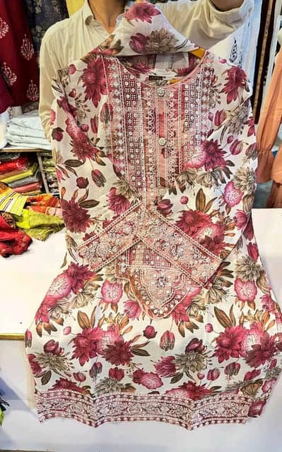 ladies beautiful  stitched dress