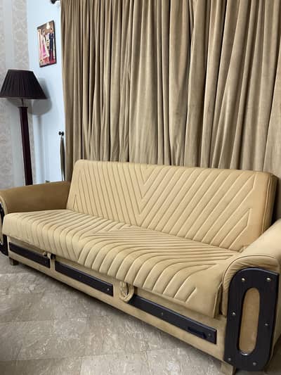 sofa cum bed in a excellent condition in molty form.