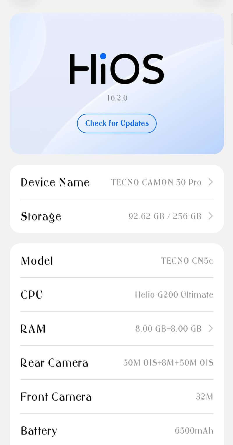 tecno camon 50 pro 5