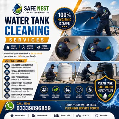 Safe & Professional Water Tank Cleaning Experts