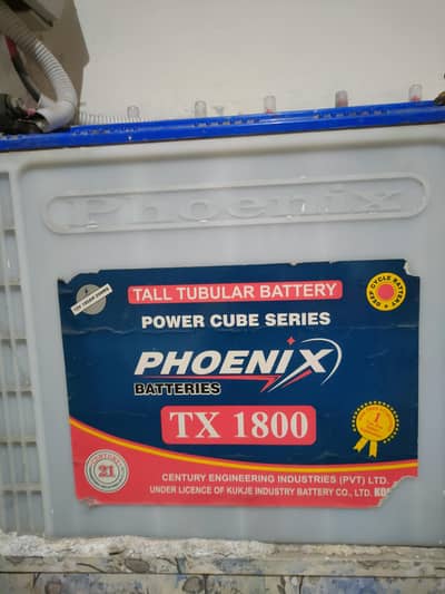 Phoenix tall tubular and simple lead acid battery in good condition