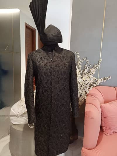 Sherwani | Grooms Wear | Bridal | Black sharwani