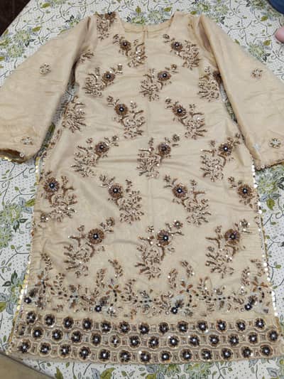 Goldbeautifull Lama Tissue Party Wear Dress - Worn Only Once