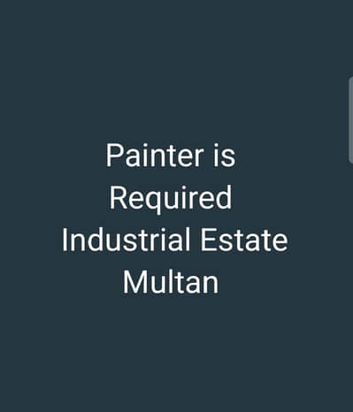 professional painters are required