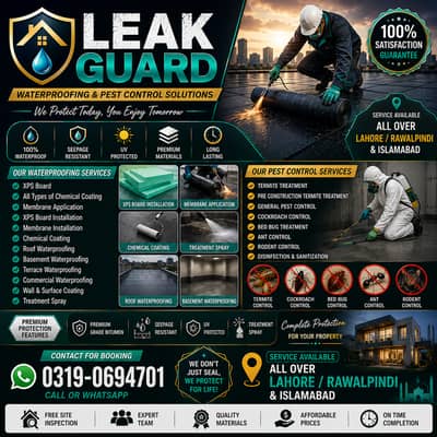 Waterproofing & Pest Control Services | Roof, Basement, Terrace & Ter